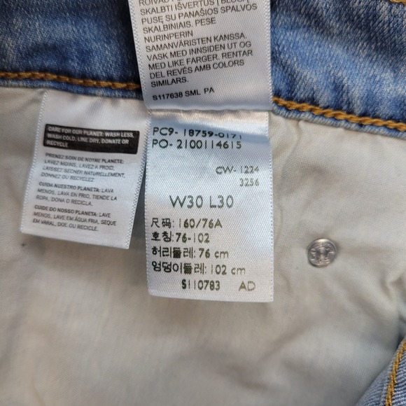 Levi's 725 Jeans Womens 30 Light Blue High Rise Bootcut Denim - Picture 6 of 12